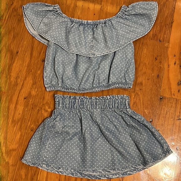 NWT denim two piece set - Picture 2 of 3